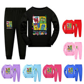 Fashion Number Blocks Clothes Baby Girls Homewear Toddler Boys-TB01043-Veeddydropshipping